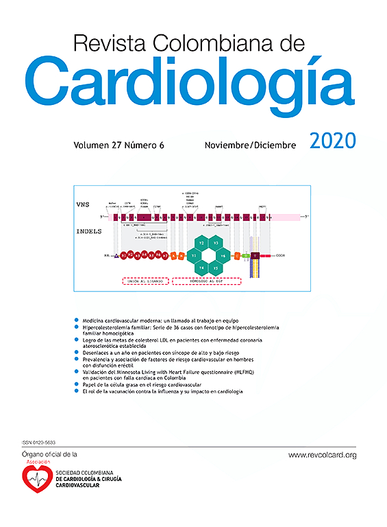 Go to journal home page - Revista Colombiana de Cardiología